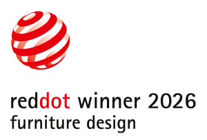 Lebdeča postelja BoxSpring Fly Reddot PD2026 RD furniture design t