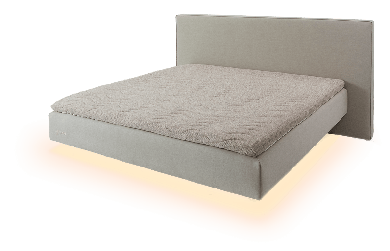 Lebdeča postelja BoxSpring Fly Reddot lebdeca postelja z led osvetlitvijo boxspring fly