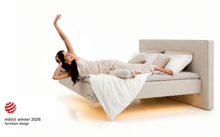 Po novo ležišče na sejem Lebdeča postelja BoxSpring Fly